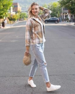 Flannel Camel/Ivory Plaid Jacket 14 Flannel Camel/Ivory Plaid Jacket -Active Aura Shop 07.21.24 G L Batch1 371copy