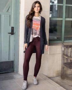 Lightweight Soft Black Ribbed Cardigan - FINAL SALE -Active Aura Shop 12.05.23 G L 706copy