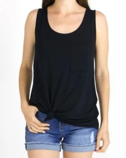 Black Perfect Pocket Scoop Neck Tank -Active Aura Shop 14968869748818 8a4d9d84 a2bd 4f1b ab6f 8c33f5b589d3