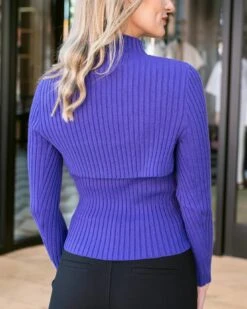 2-Piece Ribbed Shrug Gemstone Sweater -Active Aura Shop 2PieceRibbedShrugSweater 5