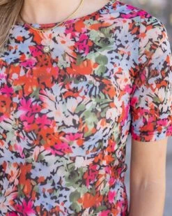 Short Sleeve Mesh Multi Top 16 Short Sleeve Mesh Multi Top -Active Aura Shop 4ShortSleeveMeshTop Multi