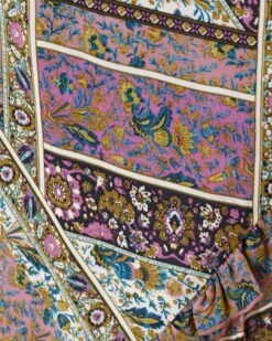 Arabelle Hi-Low Patchwork Floral Dress -Active Aura Shop ArabellaHighLowDress PatchworkFloral 4