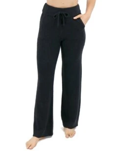 Bambü Black Wide Leg Lounge Pants -Active Aura Shop BambuLoungePants Black 2 1