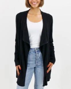 Black Bambü Wrap Robe -Active Aura Shop BambuPocketWrapUp Black 12