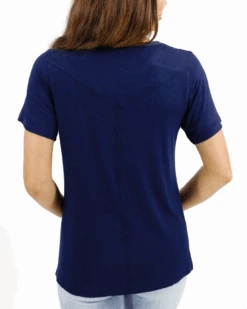 Basic Crew Neck Tee In Midnight -Active Aura Shop BasicCrewNeckTee Midnight 2