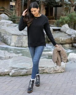 Original Essentials Black Long Sleeve Tee -Active Aura Shop Batch 1 42 copy