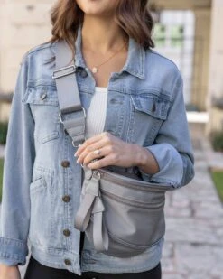 Grey Belt Bag