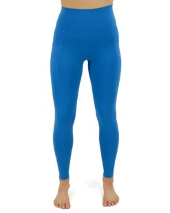 Best Squat Proof Leggings In Pacific Blue - FINAL SALE -Active Aura Shop BestAthleticLeggings PacificBlue 1