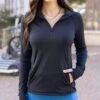 Black Best Athletic Quarter Zip Top - FINAL SALE -Active Aura Shop BestAthleticQuarterZipTop Black 6