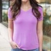 Best Fit V-Neck Tee In Orchid 2 Best Fit V-Neck Tee In Orchid -Active Aura Shop BestFitVNeckTee Orchid 10