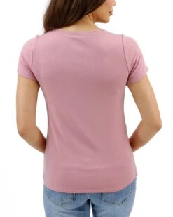 Best Fit V-Neck Tee In Pink 15 Best Fit V-Neck Tee In Pink -Active Aura Shop BestFitVNeckTee Pink 2