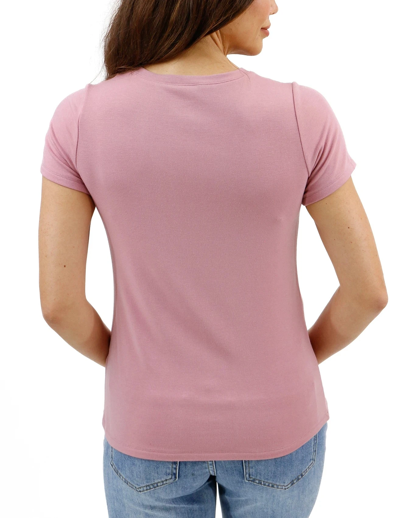 Best Fit V-Neck Tee In Pink 9 Best Fit V-Neck Tee In Pink - Image 7