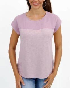 Better Than Basic Crystal Pink Tee -Active Aura Shop BetterThanBasicTee CrystalPink 1