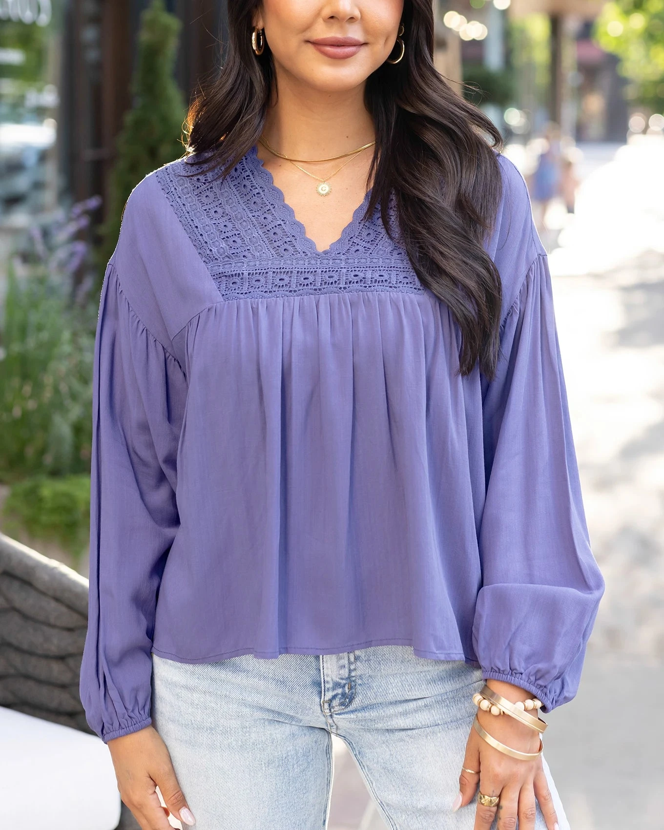 Boho Wisteria Lace Trim Top 3 Boho Wisteria Lace Trim Top