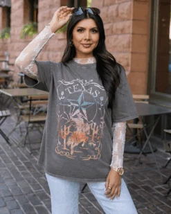 Boyfriend Fit Graphic Tee - Texas -Active Aura Shop BoyfriendOversizedGraphicTee Texas 4 13bcbc6d d37a 4e0d 84a5 97b2a600d612
