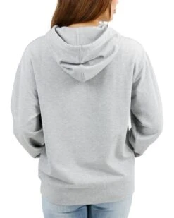 Signature Soft Heathered Grey Oversized Hoodie -Active Aura Shop BoyfriendOversizedHoodie HeatheredGrey 2