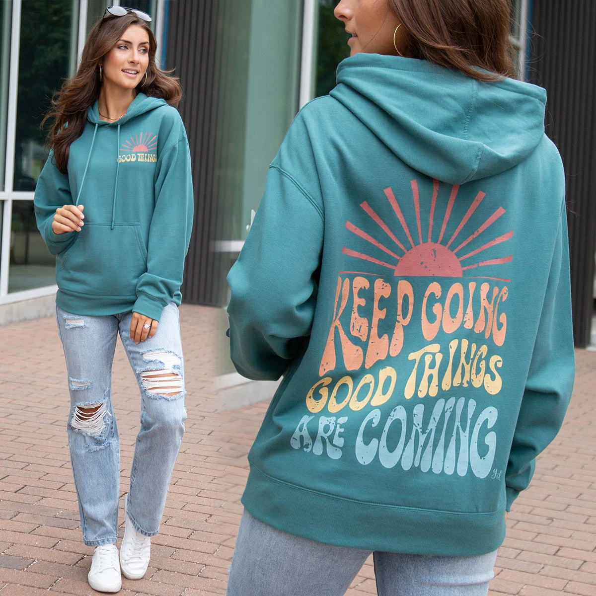 Signature Soft Spruce Oversized Hoodie 7 Signature Soft Spruce Oversized Hoodie - Image 5