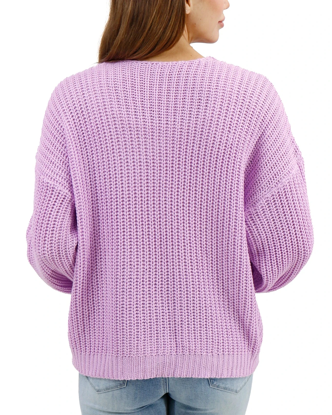 Boyfriend Slouchy Orchid Knit Sweater 9 Boyfriend Slouchy Orchid Knit Sweater - Image 7