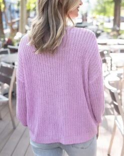 Boyfriend Slouchy Orchid Knit Sweater 14 Boyfriend Slouchy Orchid Knit Sweater -Active Aura Shop BoyfriendSlouchyKnitSweater Orchid 27