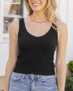 Black Brami Shelf Bra Tank