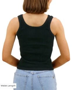 Black Brami Tank 16 Black Brami Tank -Active Aura Shop BramiTank Black Waist 2