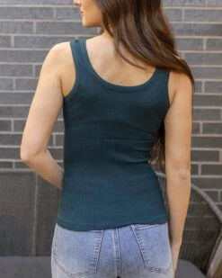 Peacock Brami Tank - FINAL SALE 14 Peacock Brami Tank - FINAL SALE -Active Aura Shop BramiTank DarkGreen 4