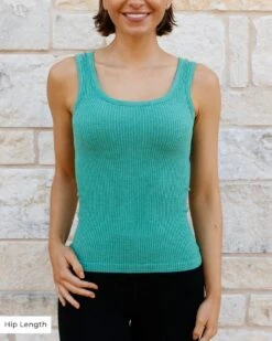 Heathered Green Brami Tank