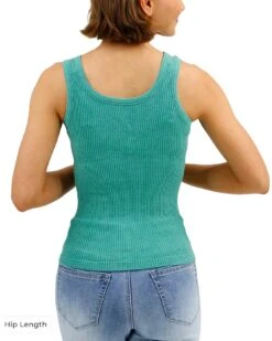 Heathered Green Brami Tank -Active Aura Shop BramiTank HipLength HeatheredGreen 4 08c32146 1ba0 4898 acfb 64fa15248b0f