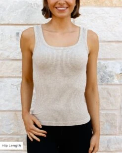 Heathered Oatmeal Brami Tank