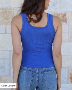 Cobalt Blue Brami Tank -Active Aura Shop BramiTank Waist Colbalt4