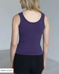 Deep Purple Brami Tank -Active Aura Shop BramiTank WaistLength DeepPurple 2 2