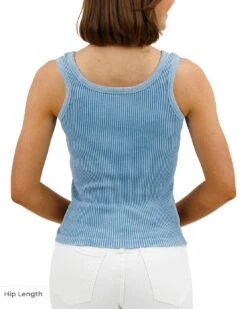 Washed Sky Brami Tank - FINAL SALE -Active Aura Shop BramiTank WashedSky Hip 2 2334a7ef cab4 42ea ba20 dec25c9a9ef6