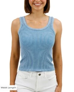 Washed Sky Brami Tank - FINAL SALE -Active Aura Shop BramiTank WashedSky Waist 1 f617857f ba84 42f4 b1e0 becb5d8db345