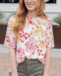 Brooklyn Flowy Floral Blouse