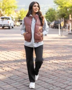 Butter Faux Leather Clay Puffer Jacket/Vest 15 Butter Faux Leather Clay Puffer Jacket/Vest -Active Aura Shop ButterFauxLeatherPufferJacketVest Clay 2 b1d64ea6 f7ed 4ec1 abd7 a676ef35d003