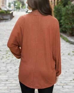 Buttery Soft Cinnamon Cocoon Cardi - FINAL SALE -Active Aura Shop ButterySoftCocoonCardi Cinnamon 3 1
