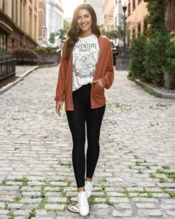 Buttery Soft Cinnamon Cocoon Cardi - FINAL SALE -Active Aura Shop ButterySoftCocoonCardi Cinnamon 5