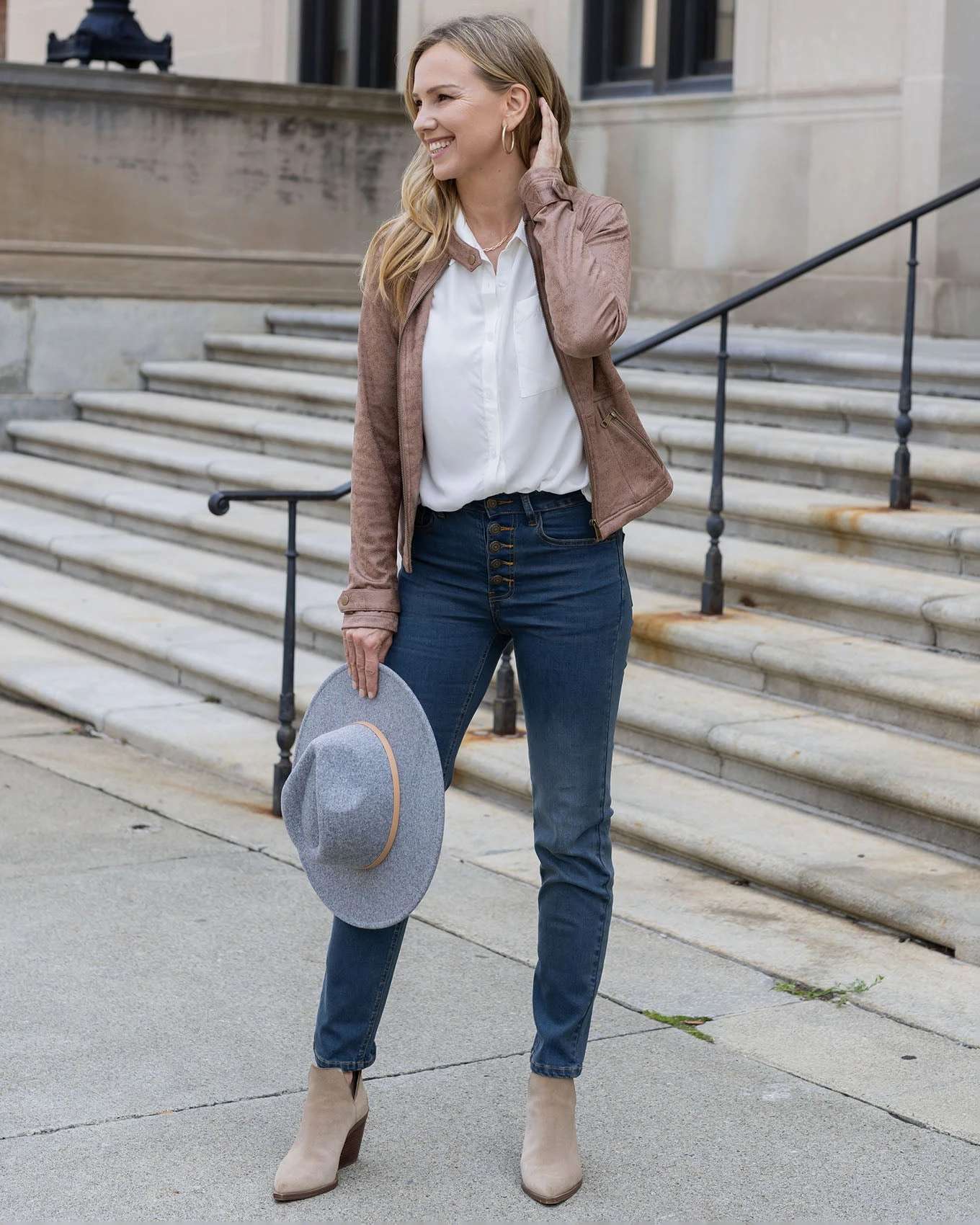 Button Fly Repurposed Slim Straight Leg Denim 5 Button Fly Repurposed Slim Straight Leg Denim - Image 3