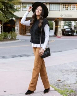 Cable Knit Black Sweater Vest 13 Cable Knit Black Sweater Vest -Active Aura Shop CabledKnitSweaterVest Black 4