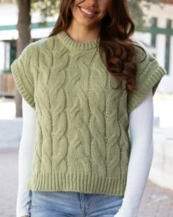 Cable Knit Ivy Sweater Vest
