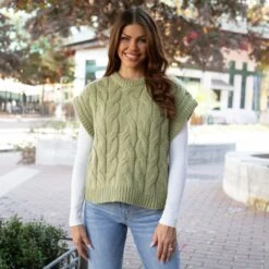 Cable Knit Ivy Sweater Vest 14 Cable Knit Ivy Sweater Vest -Active Aura Shop CabledKnitSweaterVest Ivy 9