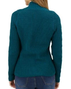 Cabled Sleeve Shrug Sweater -Active Aura Shop CabledSleeveSweater DeepTeal 3 1