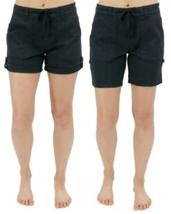 Black Cargo Shorts - FINAL SALE -Active Aura Shop CargoShorts Black 1