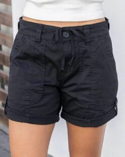 Black Cargo Shorts - FINAL SALE