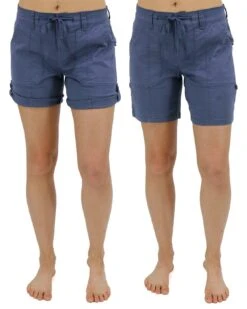 Soft Navy Cargo Shorts - FINAL SALE -Active Aura Shop CargoShorts SoftNavy 1