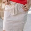 Khaki Cargo Skirt -Active Aura Shop CargoSkirt Khaki 6
