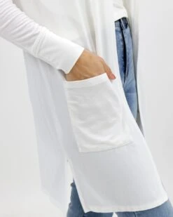 Ivory Casual Day Modal Cardigan -Active Aura Shop CasualDayModalCardigan Ivory 3