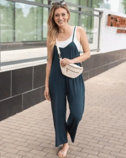 Casual Everyday Jumpsuit In Deep Sea 11 Casual Everyday Jumpsuit In Deep Sea -Active Aura Shop CasualEverydayJumpsuit GreenSmoke 3 e9048dc8 185a 4aff bd1c 6d106e8f5af5