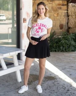 Casual Ribbed Skort In Black 11 Casual Ribbed Skort In Black -Active Aura Shop CasualRibbedSkort Black 1