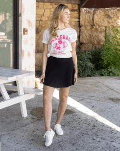 Casual Ribbed Skort In Black 12 Casual Ribbed Skort In Black -Active Aura Shop CasualRibbedSkort Black 2